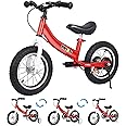 Balance Bike 2 in 1,The Dual Use of a Kids Balance Bike and Toddler Bike, for 2 3 4 5 6 7 Years Old -12 14 16 Inches with Training Theory, Brake, Pedal