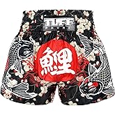 TUFFPAYAK Muay Thai Shorts for Training & Kickboxing | Traditional Wide-Leg Fit, Lightweight & Quick Dry, Microfiber Fabric, Elastic Waistband with Drawstring, Made in Thailand