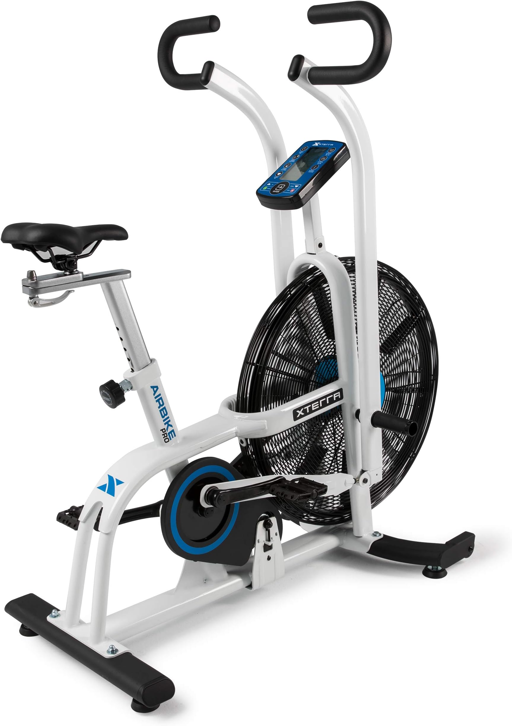 XTERRAFitness Dual Action, Heavy Duty Air Bike, Ergonomic Design, Adjustable Padded Seat, Unlimited Levels of Resistance, Dual Action Handlebars