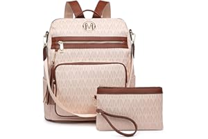 MKP COLLECTION Women Fashion Backpack Purse Convertible Large Ladies Rucksack Versatile Travel Shoulder Bags Handbag Set with Tassel (2pcs)