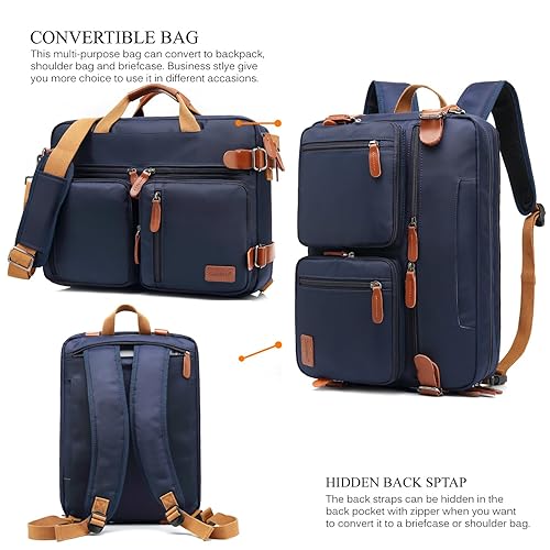 CoolBELL Convertible Backpack Messenger Shoulder Bag Laptop Case