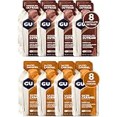 GU Energy Original Sports Nutrition Variety Pack: 8 Chocolate Outrage + 8 Salted Caramel (16 Packets Total)