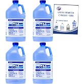 Acid Blue Muriatic Acid - Swimming Pool pH Reducer | Buffered, Low-Fume - Case (4 Gallons)
