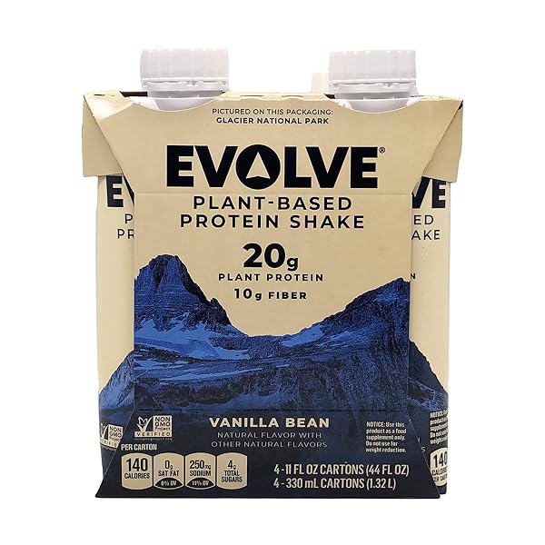 EVOLVE VANILLA BEAN PROTEIN SHAKES, 11 FZ