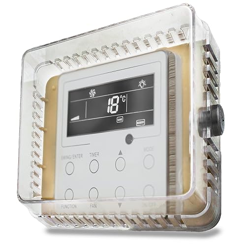 BISupply A/C Thermostat Lock Box with Key S 1pk - Plastic Locking Wall ...