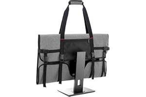 Trunab Carrying Case for 24" Monitors/LCD Screens Compatible with iMac 21.5"/24", Protective Monitor Travel Bag with Padded V