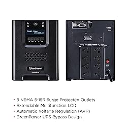 CyberPower PR1500LCD Smart App Sinewave UPS