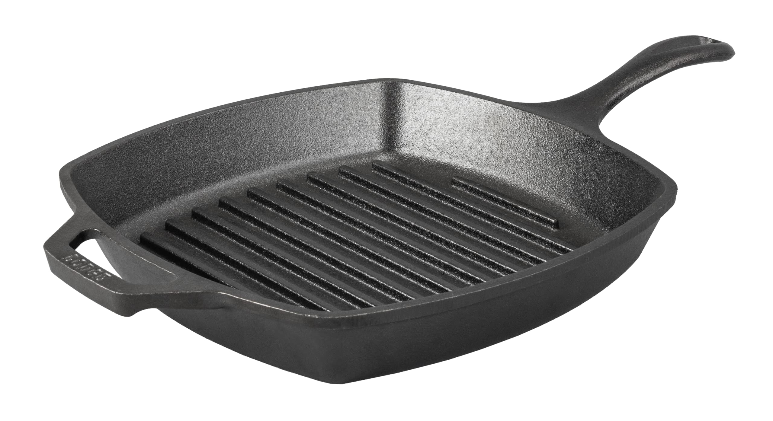 Lodge Pre-Seasoned Cast Iron Grill Pan Fat-Free Fryer for Indoor and Outdoor Use. Induction Skillet. Oven, Grill and Metal Utensil Safe Grilling Pan Griddle Pan. Made in The USA. 26.6 cm/10.5 inch — image 1