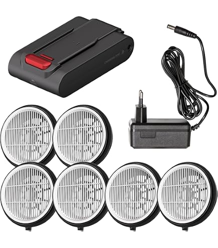 UNINELL HOME UV3 Cordless Vacuum Accessory Kit - Replacement Battery, Charger & 8 HEPA Filters - View #3