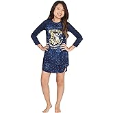 Harry Potter Hermione Hogwarts Logo Ravenclaw House Crest Raglan Sleepshirt Pajama Nightgown