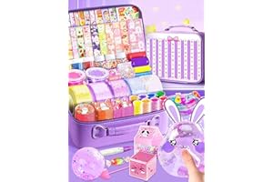 Jimcii Nano Tape Bubble Kit for Kids with Cute Cartoon Handbag, Nano Tape Squishy Maker Kit, Nano Tape Bubbles, Nano Bubble Tape Kit