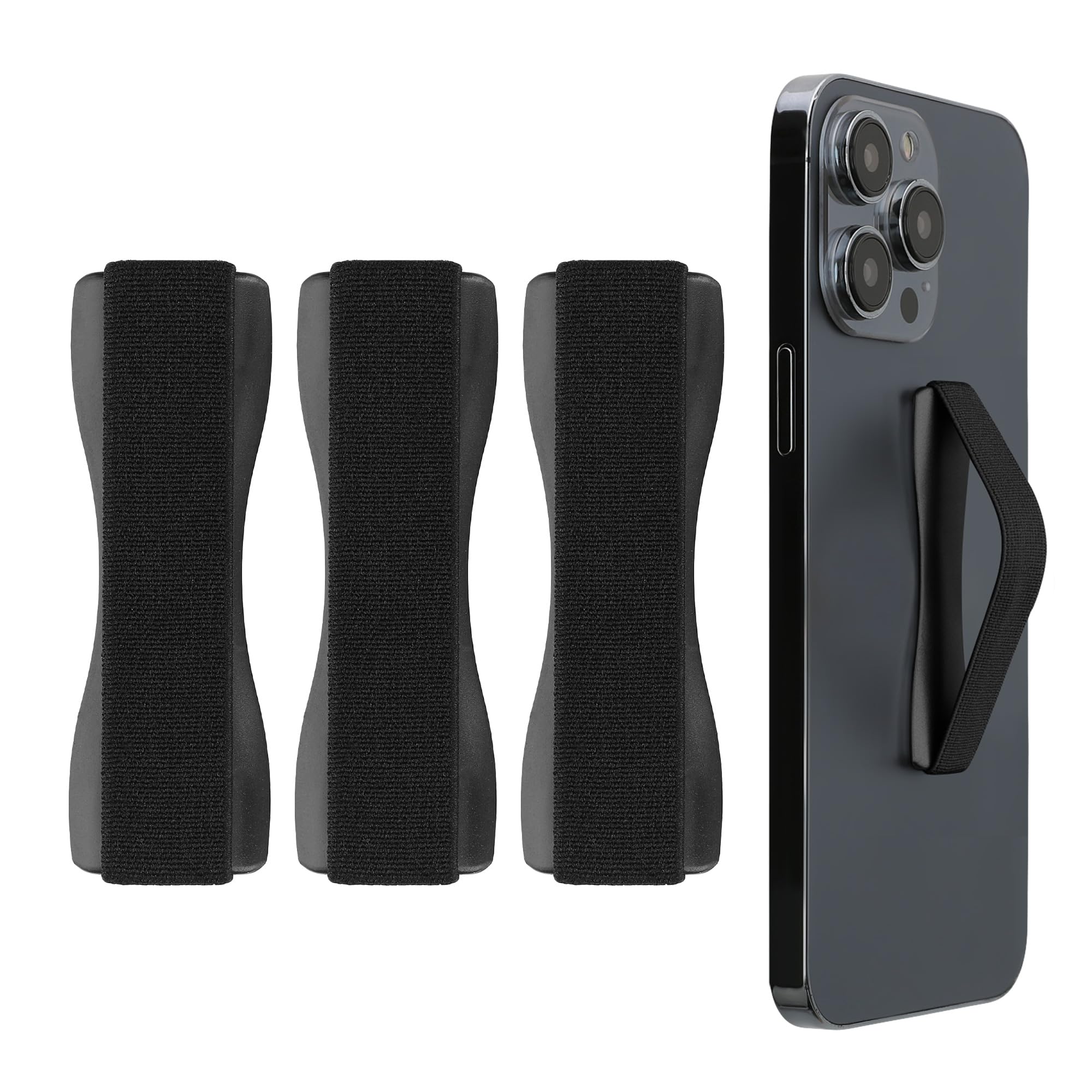 kwmobile スマートフォン フィンガーホルダー 黒色の商品画像