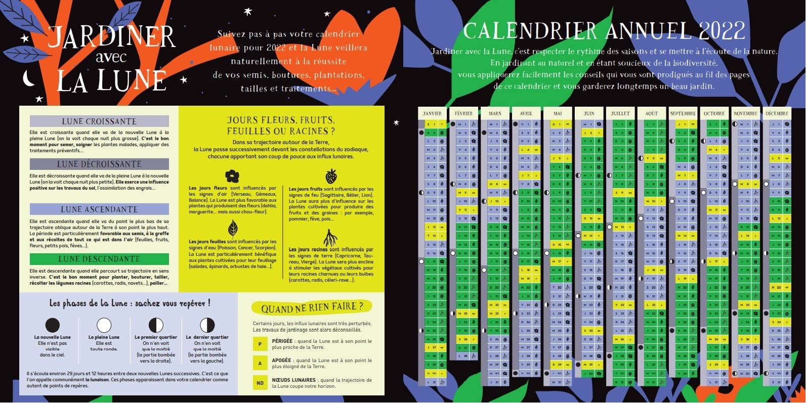 Amazon Fr Calendrier Jardiner Avec La Lune 22 Le Page Rosenn Livres