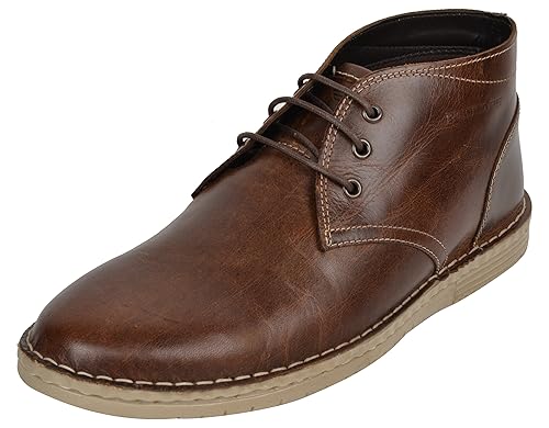 red tape men's leather chukka boots