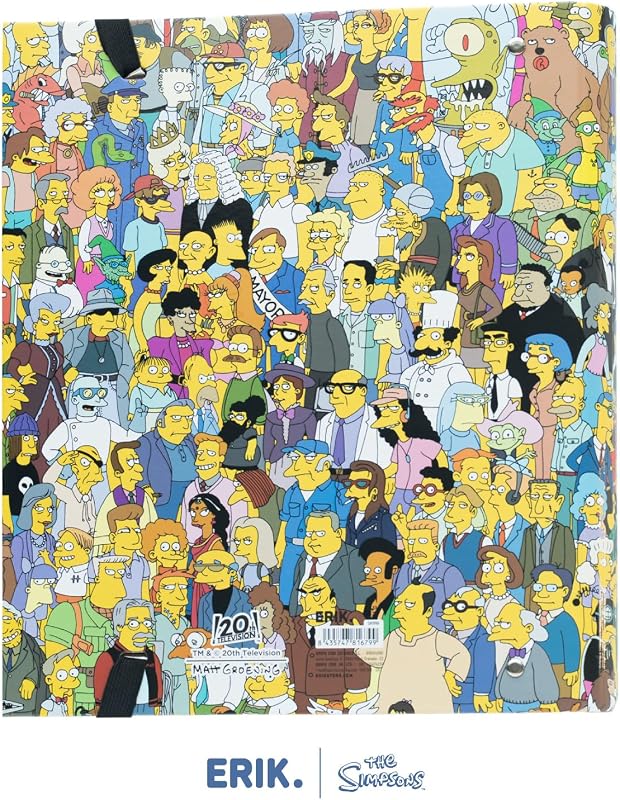 Die Simpsons Ringordner A4 4 Ringe Premium Fanartikel