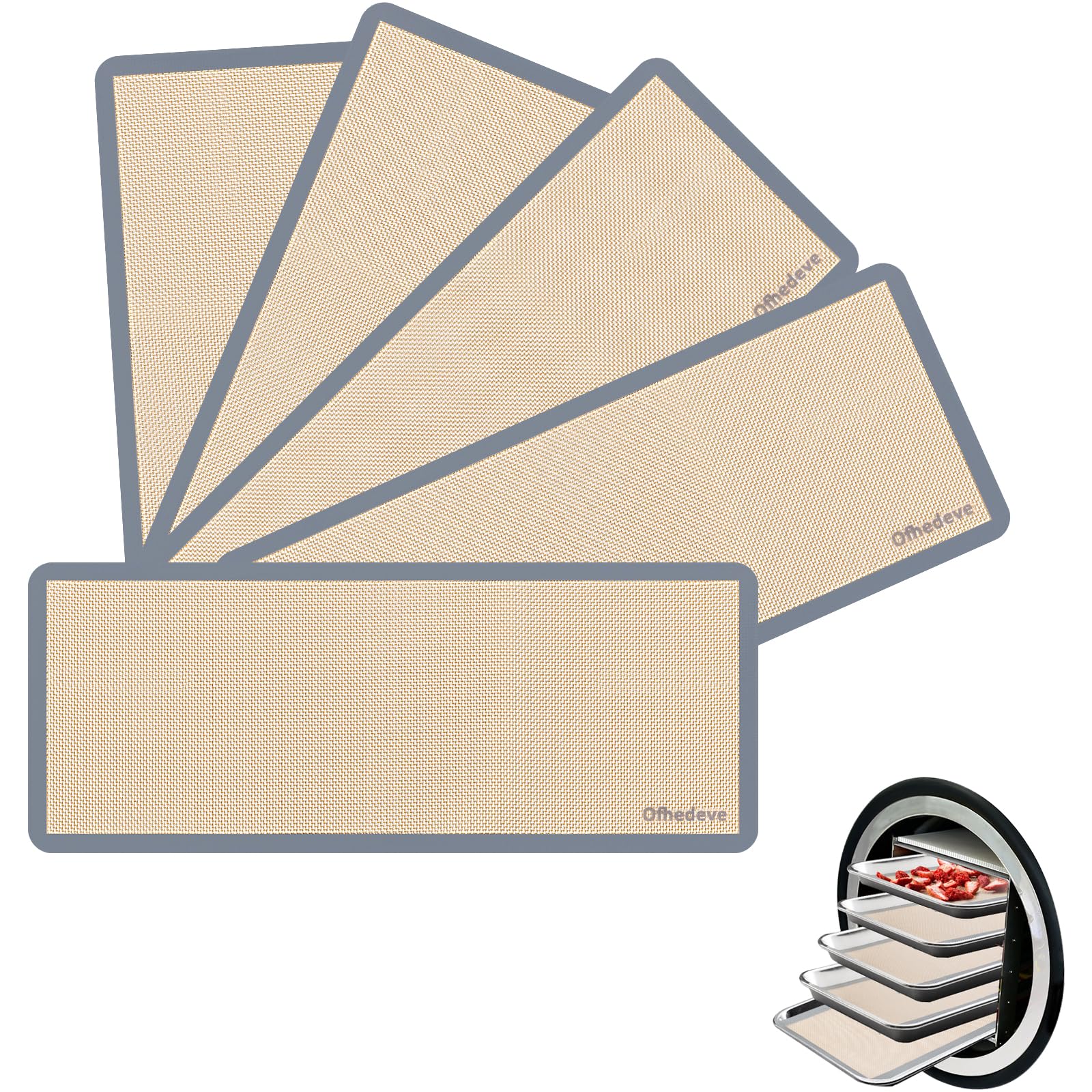 Photo 1 of Silicone Mats For Harvest Right Freeze Dryer Medium Size Trays (M -Medium- 5 Pcs)