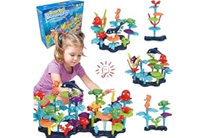 KC Republic Ocean Reef 125 pcs Building Toy Set for Toddlers and Kids Age 3, 4, 5, 6 Year Old Boys and Girls Stacking Reef Garden Building Toy STEM (125 pcs)