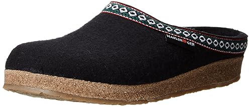 Haflinger GZ Classic Grizzly Clog, Black, 40 (US Men's 7, US Women's 9) Medium best women's clogs