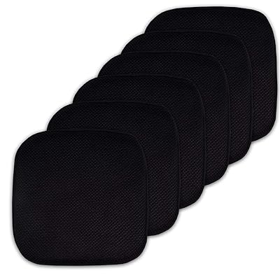 Black Memory Foam Chair Pads Honeycomb Nonslip Kuwait Ubuy