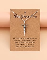 Lcherry Jasmine Name Cross Necklace Personalized