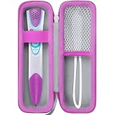 Lebakort Storage Case Compatible with LeapFrog LeapReader System Learn-to-Read (Gray+Pink Case)