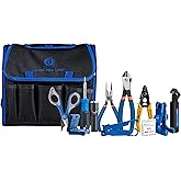 Jonard Tools TK-120 Fiber Prep Kit - 12 Piece Fiber Optic Cable Access | Termination Tools Set with Stripping, Ringing and Cutting Tools