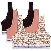 Calvin Klein Kids Girls' Modern Cotton Bralette 3-Pack