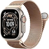 Milanese Loop for Apple Watch Ultra 3/2 Band 49mm 46mm 45mm 44mm 42mm Men Women,Magnetic Buckle Strap Stainless Steel Mesh Metal Bands for iWatch Ultra 3/2/1 Series 11 10 9 8 7 6 5 4 3 SE3/2/1