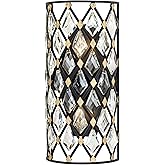 Varaluz Windsor 2-Lt Crystal Sconce - Carbon/Havana Gold