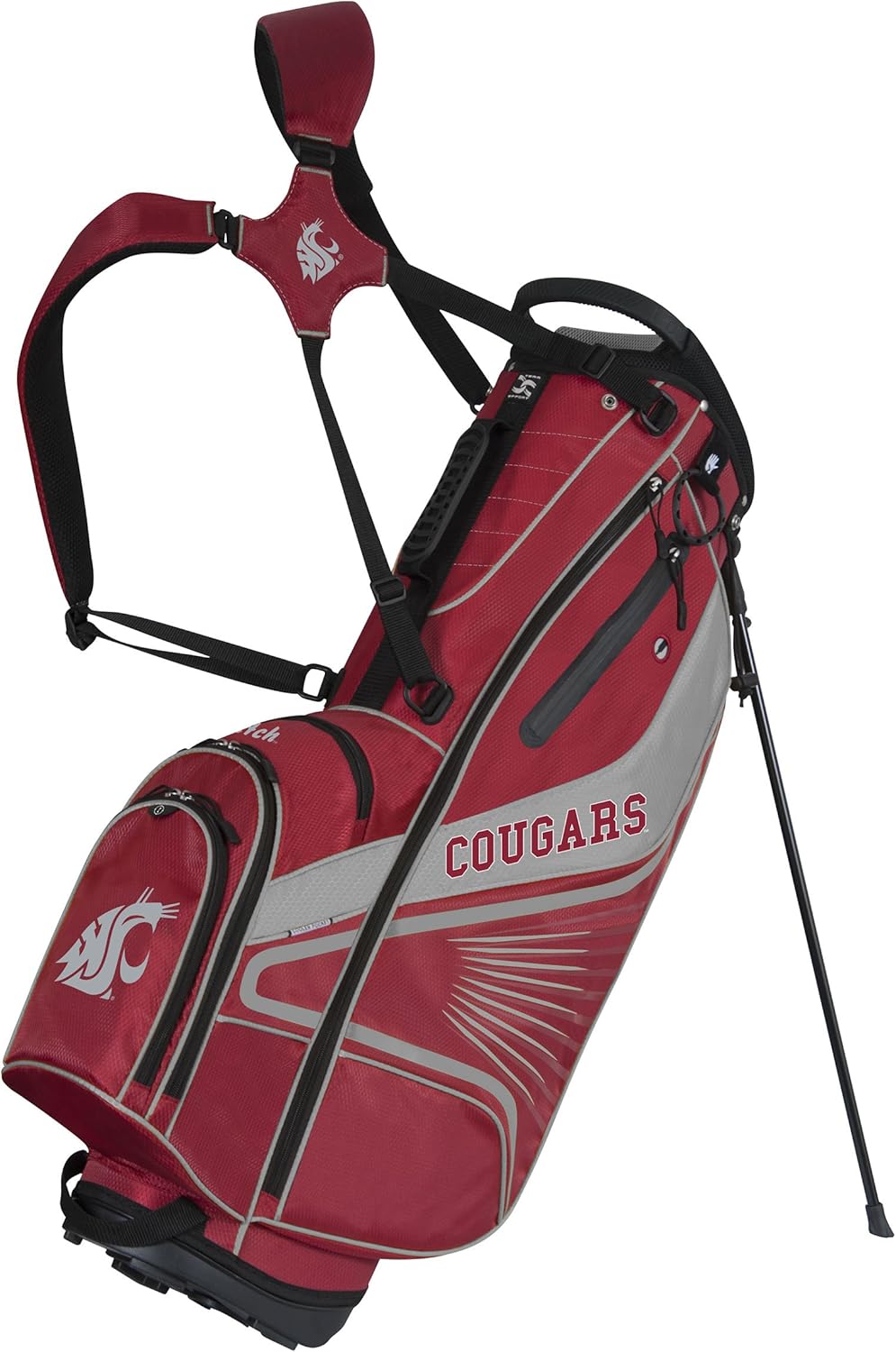 Team Effort Washington State Cougars Gridiron III Stand Bag : Sports & Outdoors