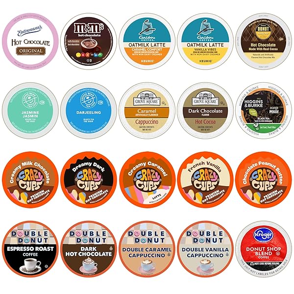 PERFECT SAMPLERS TEA PODS, CIDER, HOT CHOCOLATE, CAPPUCCINO...