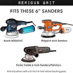 Serious Grit - 6-Inch 6-Hole Sanding Discs