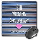 3dRose 8 x 8 x 0.25 Inches 6th Wedding Iron