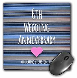 3dRose 8 x 8 x 0.25 Inches 6th Wedding Iron