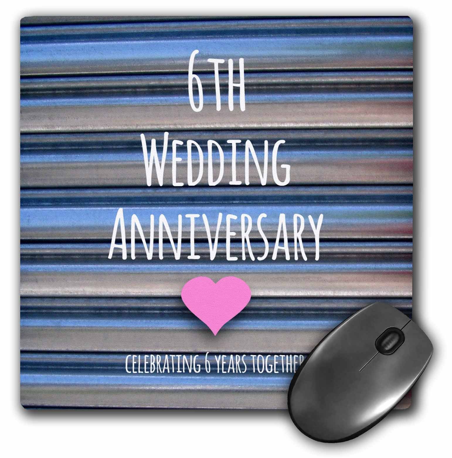 3dRose 8 x 8 x 0.25 Inches 6th Wedding Iron