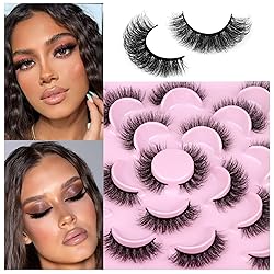 wiwoseo Wispy Eyelashes Fluffy Lashes Natural Look