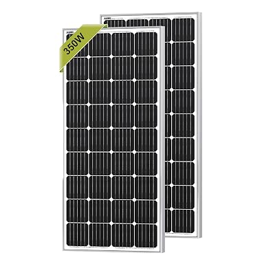 Newpowa 2pcs 175W 350W Monocrystalline Solar Panels for RV,Home,Boat Off Grid System