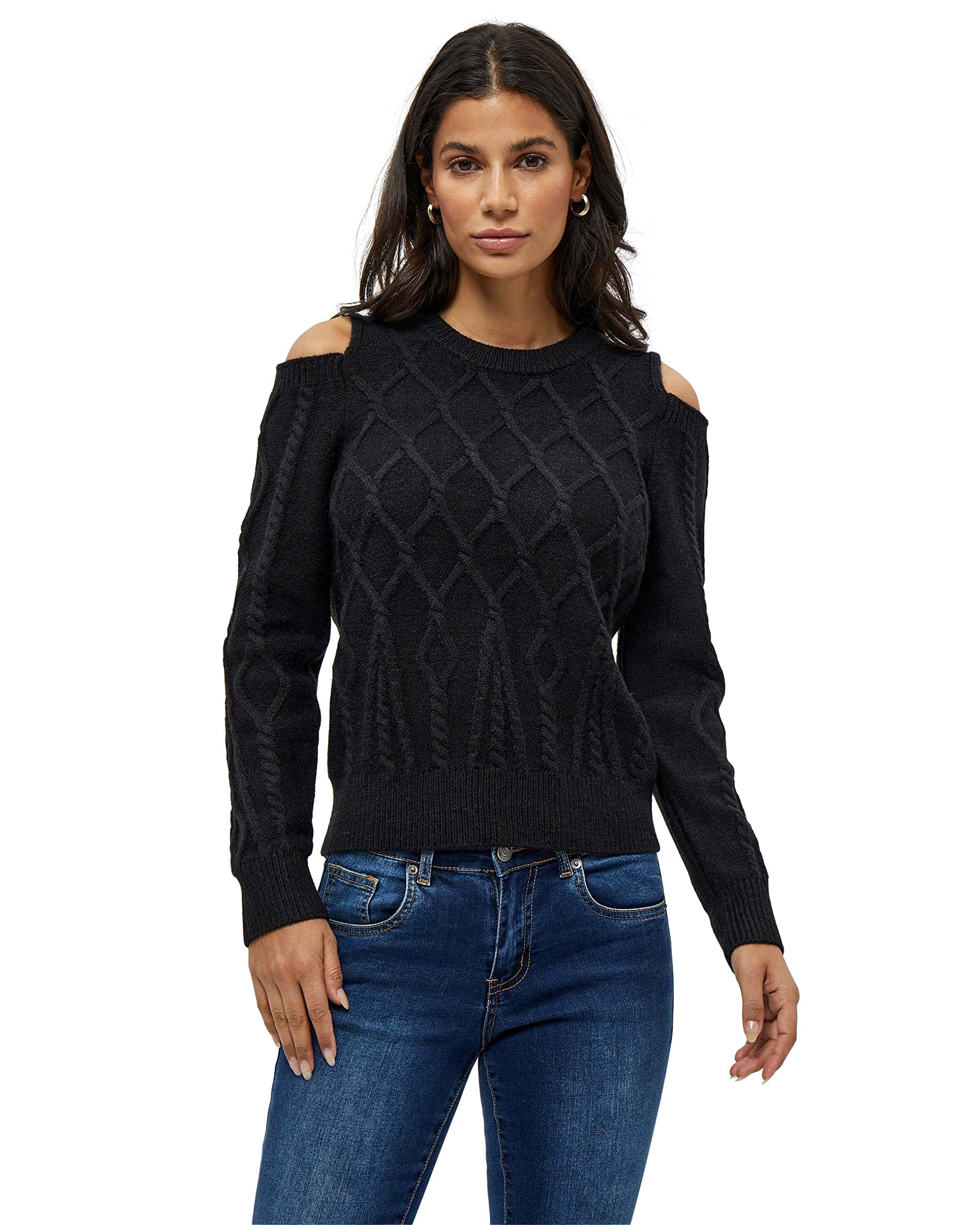 Desires Women's Kimie Knit Pullover 9000 Black M