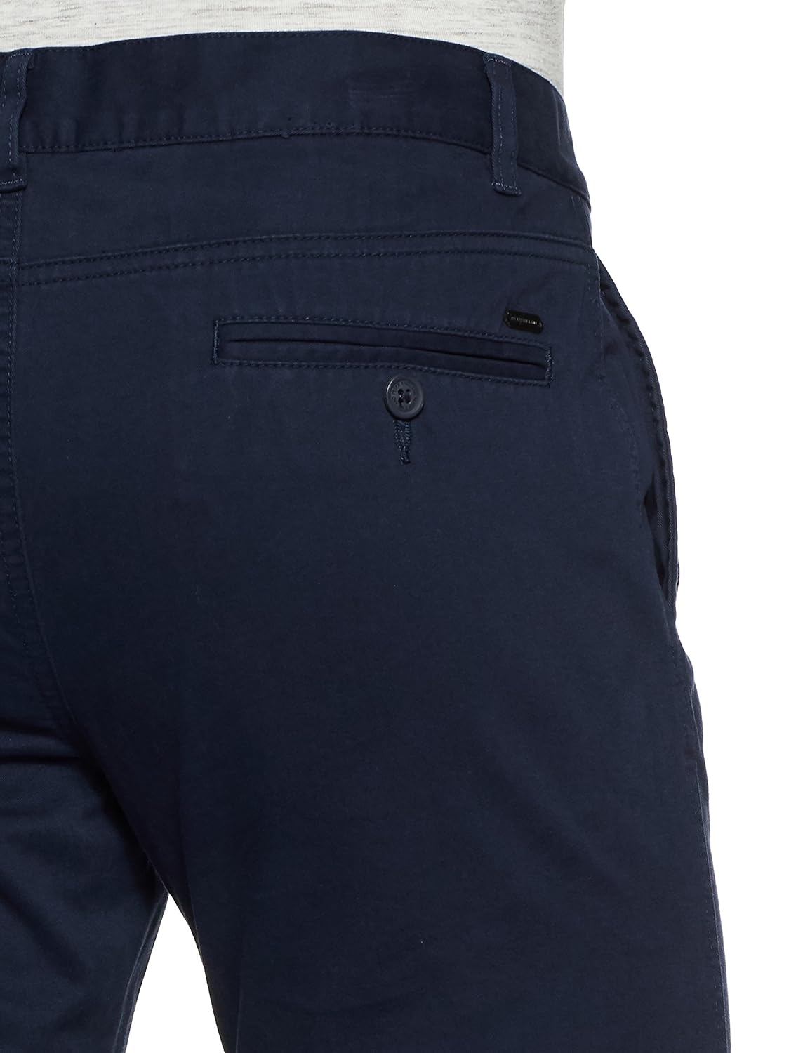 peter england men's slim fit casual trousers