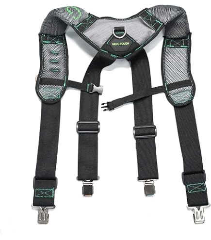 Estwing Cooling Mesh Padded Tool Belt Suspenders, Durable
