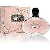Seductive Night for Women - Floral & Fruity Fragrance - Top Notes of Pear, Litchi, Mandarin Orange & Red Apple - Base Scent of Vanilla, Chocolate & Sandalwood - Elegant 100ml Bottle, Parfume for Women