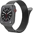 MARGE PLUS Compatible with Apple Watch Band Series 10, Ultra 2, SE, Ultra 9 8 7 6 5 4 Women and Men, Stainless Steel Mesh Loo