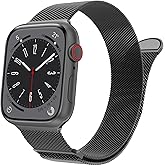 MARGE PLUS Compatible with Apple Watch Band 38mm 40mm 41mm 42mm 44mm 45mm 46mm 49mm Women Men, Stainless Steel Mesh Loop Magnetic Clasp Replacement for iWatch Series 11 10 9 8 7 6 5 4 SE3 SE2 Ultra 3