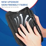 Sioven Carpal Tunnel Wrist Support Brace with 3 Straps Left Hand L/XL Black view 3