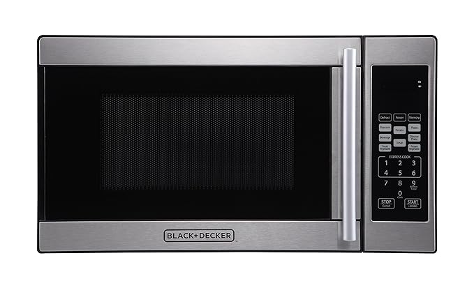 Small Countertop Microwave 700 Watts 10 Power Levels Turntable