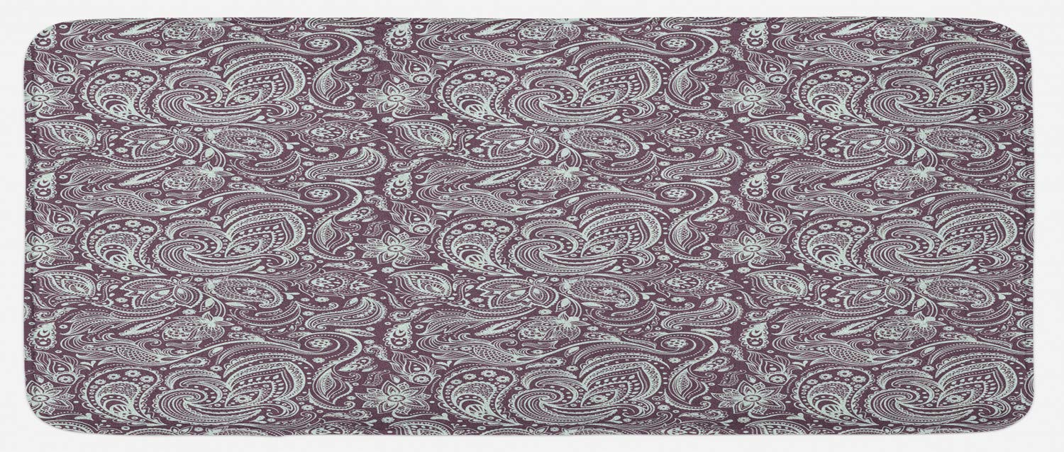 Lunarable Paisley Kitchen Mat, Abstract Motifs
