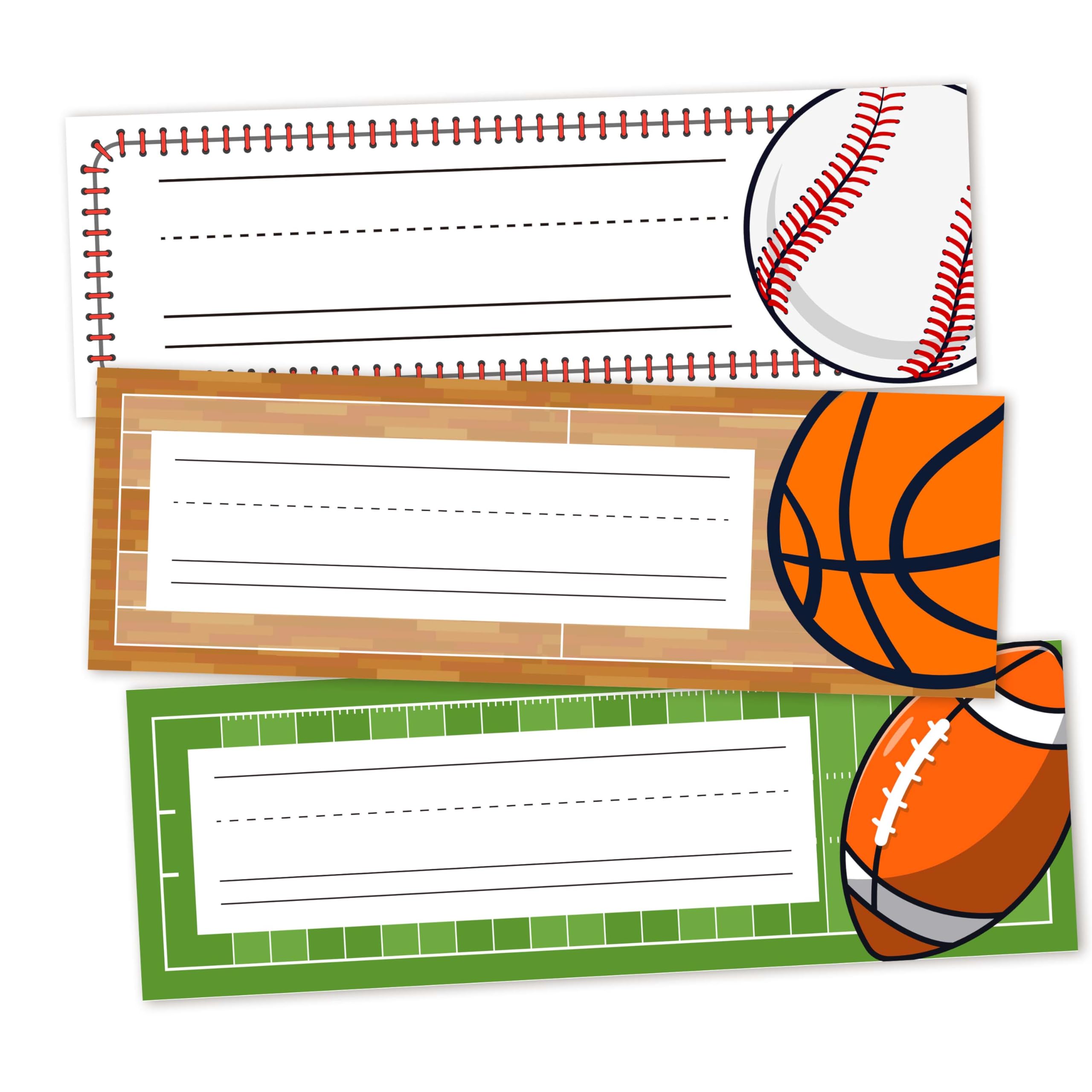 30 Name Tags for Classroom Cubbies, 3x9 in All-Star