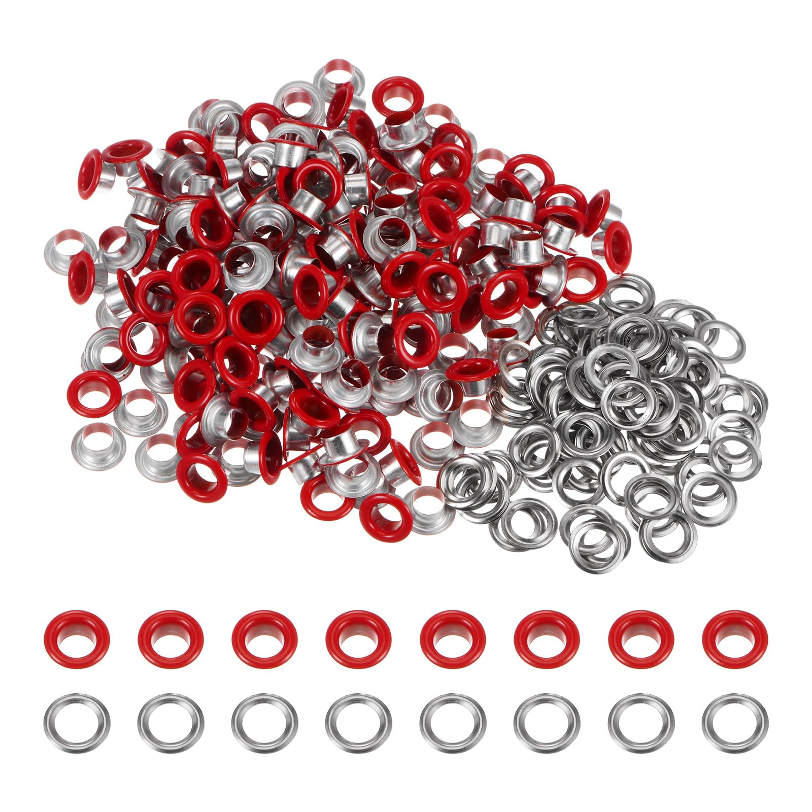 HARFINGTON 200 Set Color Round Grommets 6mm