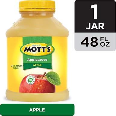 Mott's applesauce 48oz 8pk - pet jar (014800001884)