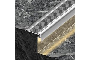 Bikykose 6 Packing LED Round Edge Stair Nosing Sliver